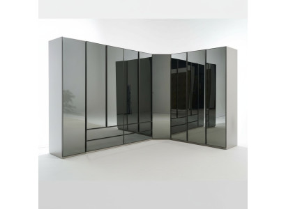 Spiegelschrank Eckschrank Schlafzimmer Kleiderschrank Luxus Schränke Möbel Glas