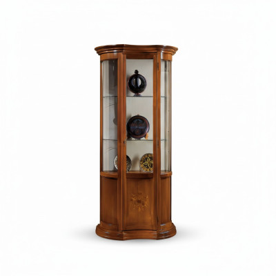 Luxus Holz Vitrine Anrichte Design Schränke Braun Italienische Möbel Neu Schrank