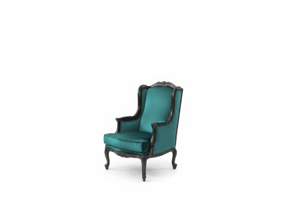 Klassische Sessel Luxus Polster Textil 1Sitzer Polster Einsitzer Moderne Grün