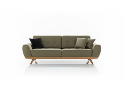 Luxus Dreisitzer Klassische Couch Leder Möbel braun Sofas 3 Sitzer Möbel Stil