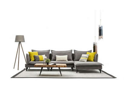 Grau Chesterfield Polstersofa Sofa Ecksofa Garnitur Polster Luxus Ecke Sofas