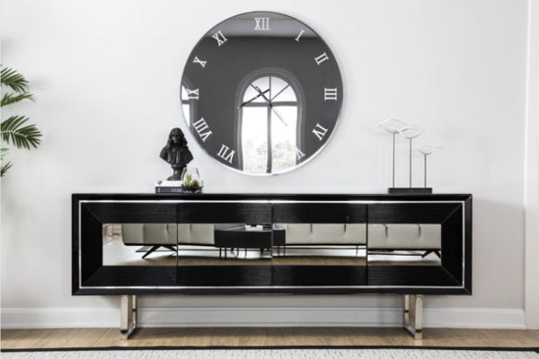 Essgruppe Esszimmer Garnitur Esstisch Set Sideboard Luxus Möbel 4 Stühle Tisch