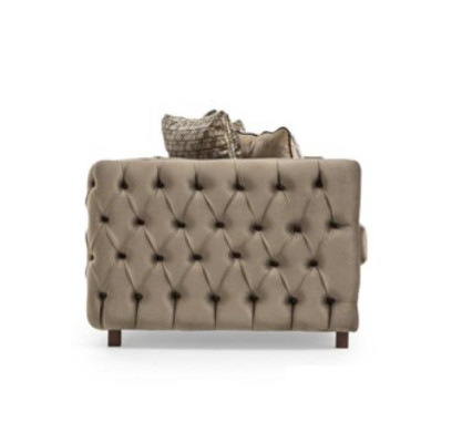 Chesterfield Sofa 4 Sitz Wohnzimmer Modern Design Blau Sofas Textil Couchen