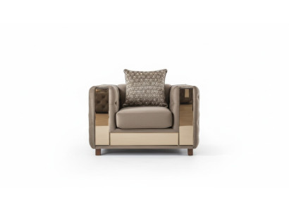 Luxus Sessel Chesterfield Einsitzer klassisch Couch Möbel Einrichtung Sofa 1er
