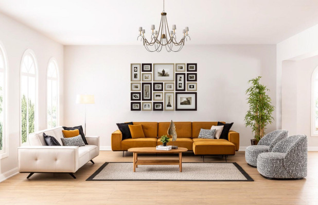 Luxus Sofa 3 Sitz Stof Wohnzimmer Modernes Design Sofas Polster Couchen