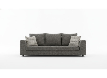 Luxus Sofa 4 Sitz Stoff Wohnzimmer Modernes Design grau Sofas Polster Couchen