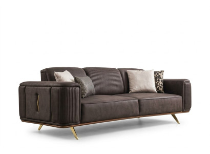 Sofas 4 Sitzer Textil Big Möbel Wohnzimmer Modernes Neu Sofa Polyester Couch