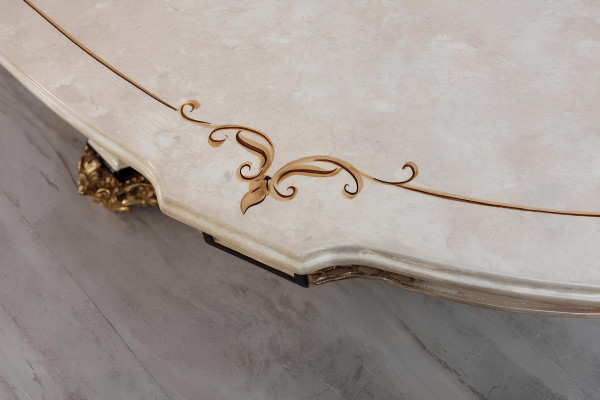 Klassischer Luxus Tisch Holz Tische Barock Rokoko Antik Stil Ess Wohn Zimmer neu