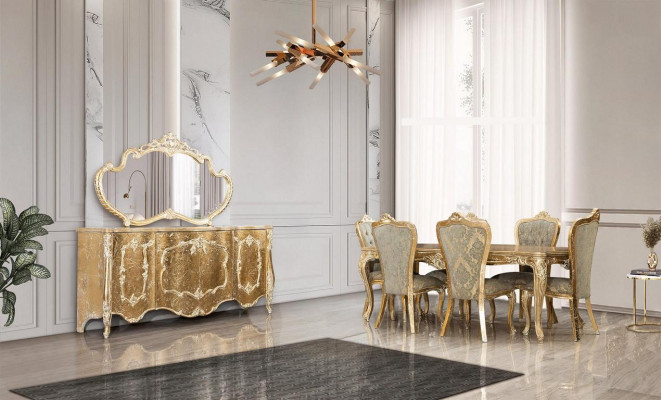  Esszimmer Stuhl Designer Sessel Barock Luxus Sessel Klassische Stühle Neu