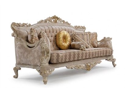 Chesterfield 3 Sitzer Designer Sofa Luxus Polster Sofas Couchen Stoff Textil Neu