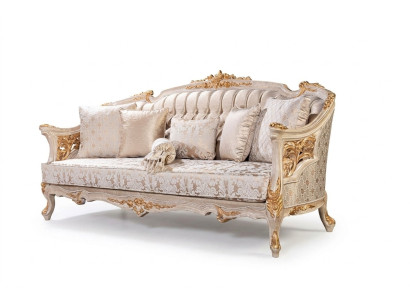 Chesterfield 3 Sitzer Designer Sofa Luxus Polster Sofas Couchen Stoff Textil Neu