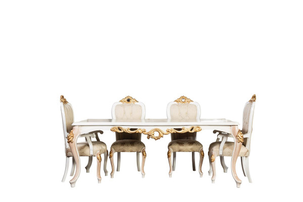 Tisch Klassischer Luxus Holz Tische Barock Rokoko Antik Stil Ess Wohn Zimmer