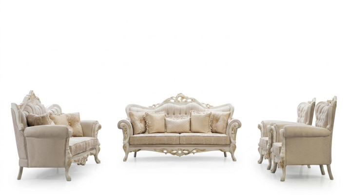 Sofagarnitur 3+3+1+1 Sitzer Set Design Sofa Polster Klassische Couchen
