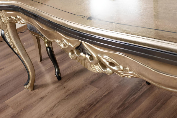 Klassischer Esstisch Tisch Barock Tische Esstische Holztisch 208x108 cm