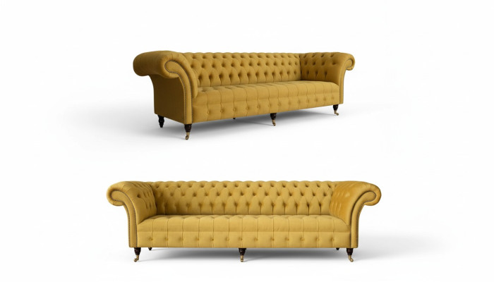 Luxus Beige Sofagarnitur 3+3 Sitzer Moderne Couch Wohnzimmer Stil Möbel