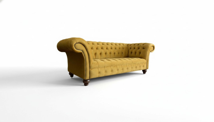 Luxus Chesterfield Sofa 2x 2 Sitzer Couch Textil Modern Sofas Neu Garnitur