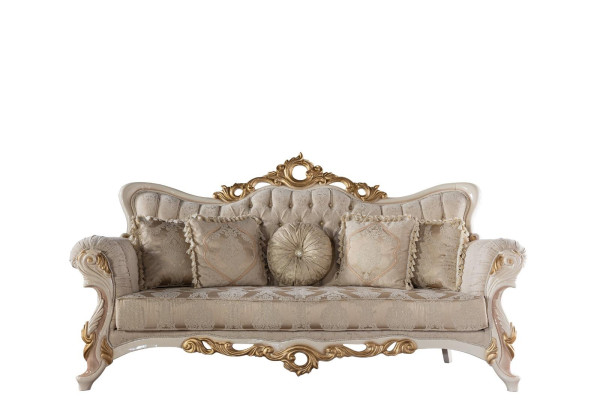Klassische Couch Wohnzimmer Sofagarnitur Möbel einrichtung 3+1 Sitz Sofa
