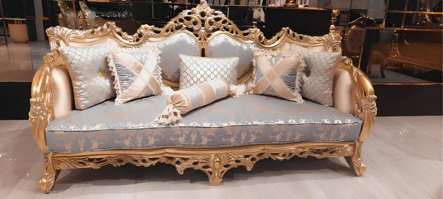 Luxus Möbel Sofagarnitur 2tlg. Klassische Möbel Sofa Couch Garnituren