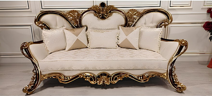 Sofagarnitur Klassisch Barock Rokoko 3+1 Sitzer Couchen Möbel Komplett