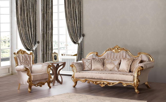 Sessel Antik Stil Lehnstuhl Barock Rokoko Möbel Einrichtung Neu Stühle