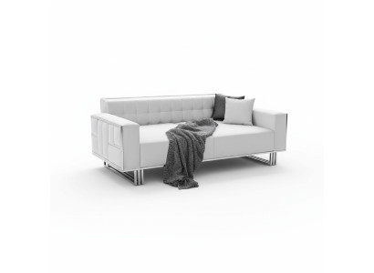 Verstellbare Multifunktion Couch Sofa Zweisitzer Couchen Design Sofas Weiß