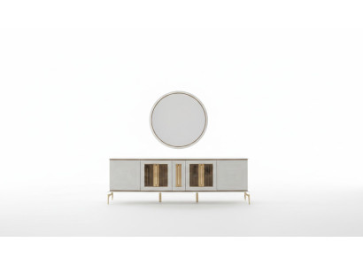 Luxus Anrichte xxl Kommode 240cm Schrank Kommoden Sideboard Big 2tlg