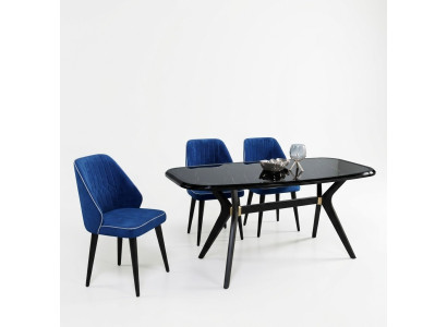 Modern Esszimmer Set Garnitur Sitz Möbel Essgruppe Esstisch Polster 5tlg.