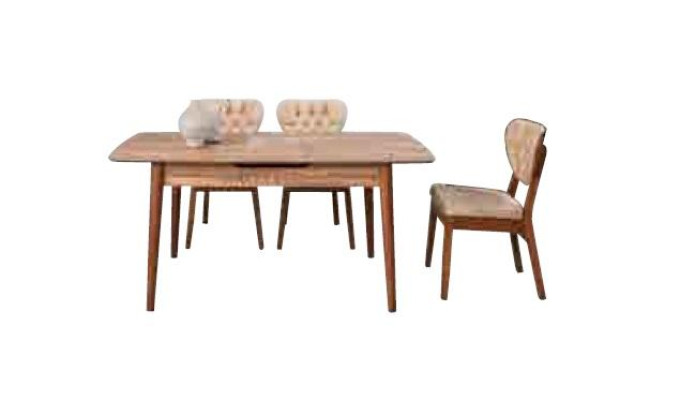 Beige Esszimmer Garnitur Luxus Set 4x Stühle Chesterfield Neu