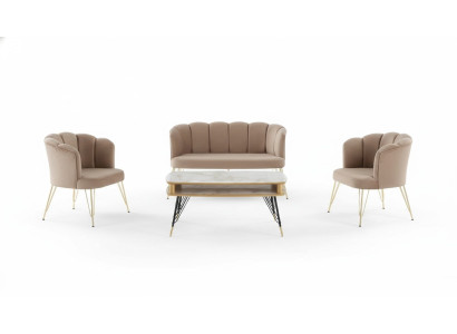 Sofagarnitur Couch Sofa Polster Möbel Couchen 3tlg. Set Garnitur Komplett