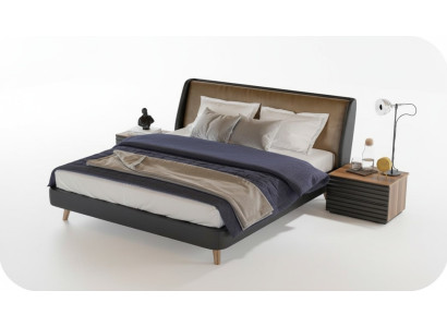 Schlafzimmer Set Bett 2x Nachttisch Komplette Möbel Betten Walnuss Natur