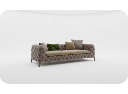 Tauper Chesterfield Dreisitzer Luxus Modernes Sofa Stil Wohnzimmermöbel