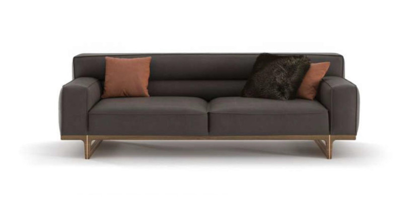 Grauer Dreisitzer Moderne Luxus Couch Wohnzimmermöbel Wohnzimmer Sofa
