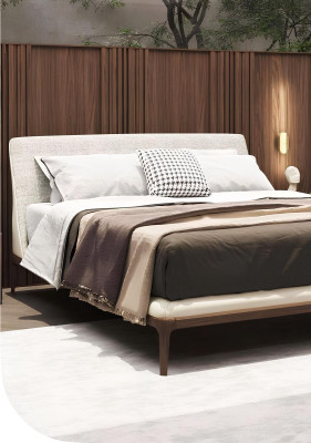 Braune Schlafzimmer Garnitur Betgestell 2x Nachttische Doppelbett 3tlg