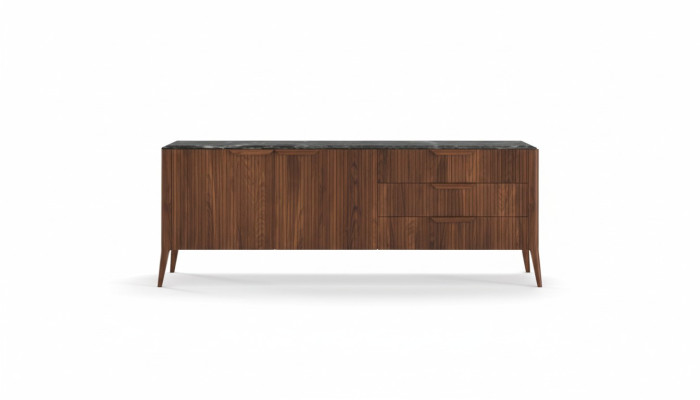Großes Holz Sideboard Moderne Esszimmermöbel Echtholz Schubladen Neu