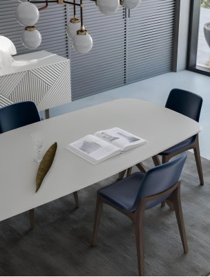 Esszimmergarnitur Moderne Esszimmergarnitur Weißes Sideboard mit Stauraum