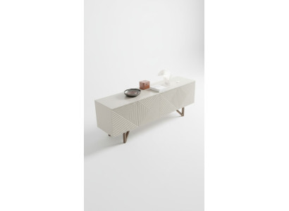 Moderne Graue Kommode Luxus Anrichte Unterschrank mit Stauraum Stil