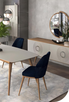 Essgruppe Luxus Tisch Mit Stühlen Esszimmermöbel Moderner Esszimmerset