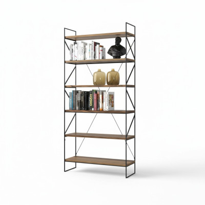 Wandregal Moderner Bücherschrank Wohnzimmer Regal Designer Holzmöbel