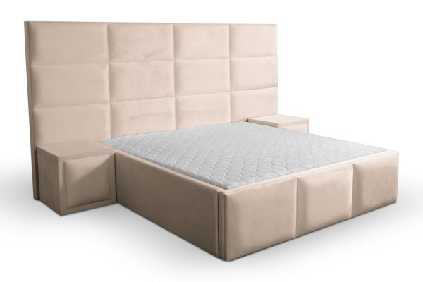 Doppelbett Bett Polster Betten Design Schlafzimmer Möbel Einrichtung 180x200cm