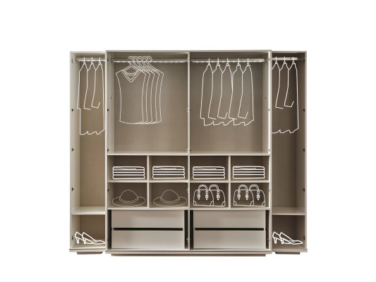 Kleiderschrank Schrank Luxus Holz Schränke Design Möbel Schlafzimmer Weiß Neu