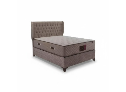 Bett Chesterfield Betten für Schlafzimmer Textil 180x200cm inkls Matratze