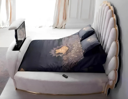 Königliches Bett Luxus Betten Möbel Schlafzimmer 200x200 Einrichtung