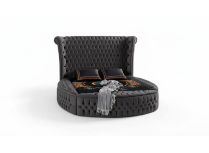 Bett Chesterfield Polsterbett Luxus Schlafzimmer Design Betten Textil Samt Neu