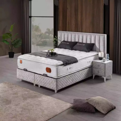 Betten Doppelbett Hotel Bettrahmen Doppel Holz Möbel Bett Polster Luxus Design