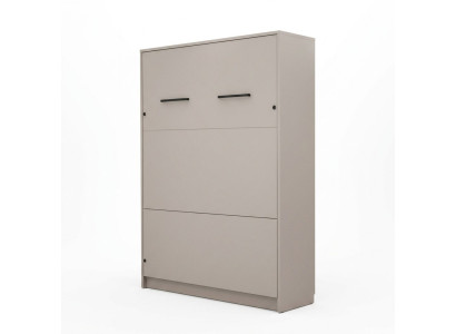 Bett mit Schreibtisch Grau Schlafzimmer Elegantes Design Modern Möbel Luxus Neu
