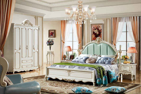Kleiderschrank Weiß Elegantes Schlafzimmer Design Klassische Möbel Luxus
