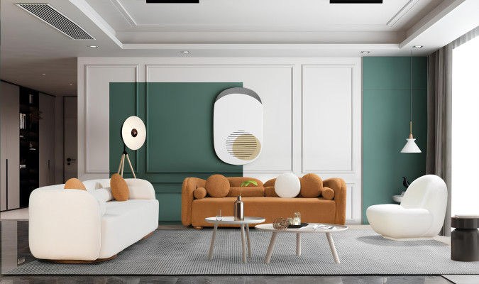 Runder Sessel Fernseh Stuhl Einsitzer Polster Sitzmöbel Lounge Stühle