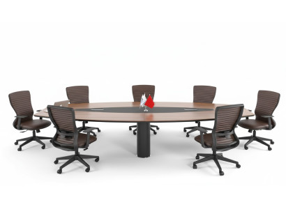Konferenztisch Großer Besprechungstisch Edle Designer Möbel Holzmöbel