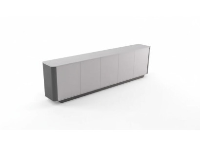 Sideboard Dokumenten Modern Kommode Schrank Holz Büroschrank Grau