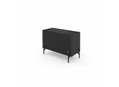 Kommode Sideboard Bürokommode Design Möbel Schrank Lowboard Büro Schwarz